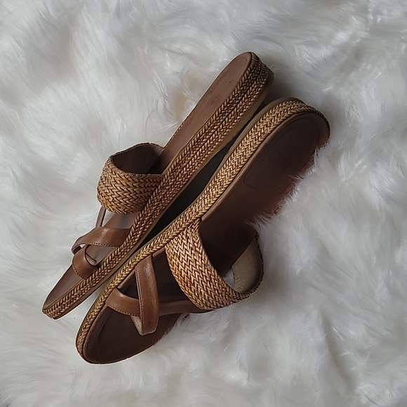 Stuart Weitzman MARIELLA Sandals 10 Women’s Brown Leather - Picture 3 of 9